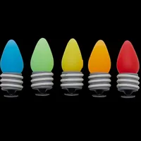 Набор Jibbitz для Crocs 'LED Праздничные Огоньки' (5 шт), светящиеся украшения — фото 4
