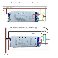 WiFi RF реле MHCOZY (2 канала, 85-250V), Smart Life, Tuya, Alexa, Google Home, сухой контакт — фото 2