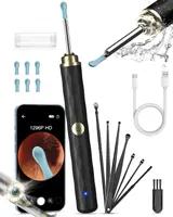Отоскоп Kekoy 1296P HD (Черный), ушная камера с 6 LED, WiFi, 8 насадок, для чистки ушей (iPhone/Android) — фото 3