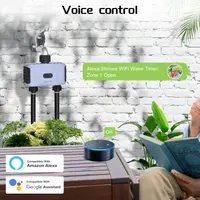Розумний таймер поливу (2 Зони) WiFi + Bluetooth, контролер для саду, App Control, автоматичний — фото 6