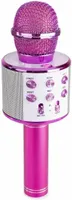 Мікрофон MAX KM01 (Рожевий) бездротовий, Bluetooth, караоке, MP3, LED-підсвітка, ехо, для дітей — фото 2