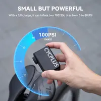 Велосипедний міні-насос CYCPLUS AS2 (100PSI) електричний, ультра-портативний, Type-C (Без дисплея) — фото 4