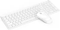 Бездротова клавіатура (без миші), Ultraslim, 2.4 ГГц, USB-акумулятор (QWERTZ, Біла)