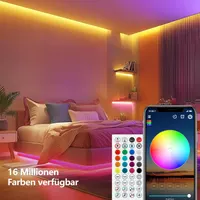 LED-лента VKH (30м) RGB, Светодиодная лента 2х15м с пультом и приложением, Синхронизация с музыкой