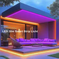LED-стрічка VKH (30м) RGB, Світлодіодна стрічка 2х15м з пультом та додатком, Синхронізація з музикою — фото 3