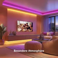 LED-стрічка VKH (30м) RGB, Світлодіодна стрічка 2х15м з пультом та додатком, Синхронізація з музикою — фото 5