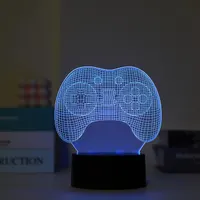 3D LED лампа-ночник I-Total с пультом ДУ, сенсорная, 7 цветов, оптическая иллюзия — фото 5