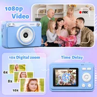 Дитяча камера з миттєвим друком GREENKINDER (Рожева), 1080P, 32ГБ, 5 рулонів паперу, 3-12 років