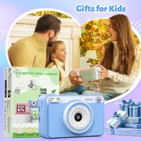 Дитяча камера з миттєвим друком GREENKINDER (Рожева), 1080P, 32ГБ, 5 рулонів паперу, 3-12 років — фото 6