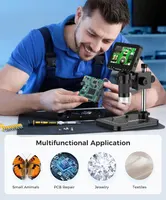 Цифровой микроскоп PalliPartners 4.3" LCD (1080P, 1000X), 10МП, USB, Запись видео, для пайки — фото 6