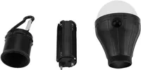 Компактный подвесной фонарь для кемпинга (3 LED), 3 режима, на батарейках (3xAAA), Черный — фото 4