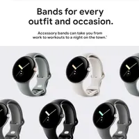 Спортивний ремінець Google Pixel Watch Active Band 'Крейда' – комфорт та стиль для активних днів — фото 3