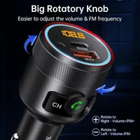 Автомобильный FM-трансмиттер Syncwire Bluetooth 5.4 с быстрой зарядкой 38W (PD 20W + QC3.0) — фото 3