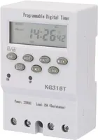 Digital Programmable Timer, Akozon KG316T 220V Microcomputer Time Control Switch Programmable Automatic Digital Timer Switch — фото 4