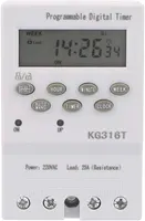 Програмований цифровий таймер KG316T (220В / 25А) тижневий, на DIN-рейку / стіну — фото 5