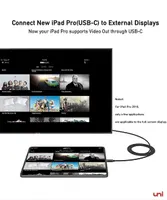 Кабель uni USB-C на HDMI (4K@60Hz) 1.8м у нейлоновому обплетенні, для MacBook/iPad/Galaxy — фото 7
