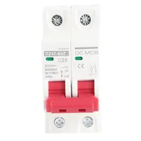 DC Miniature Circuit Breaker, 2P 6000A DC Disconnect Switch DIN Rail Installation Mini Circuit Breaker Air Switch 25A DC500V for Solar PV System — фото 6