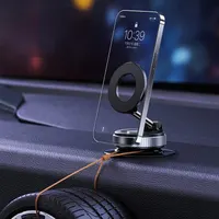 Upgraded Magnetic Car Phone Mount - 360° Rotation Hands-Free Holder with 18N Strong Magnet,Dashboard/Vent/Windshield Mount,Black. — фото 7