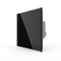 LIVOLO Zigbee Smart Touch Wall Light Switch, 2 Gang, App Control with Alexa and Google Assistant, No Neutral Wire Required (Black) Need LIVOLO hub