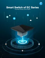 Розумний вимикач LIVOLO Zigbee 2 клавіші (Сенсорний), Без нуля, Скло, Чорний (Потрібен Хаб) — фото 3