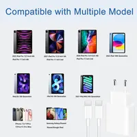 Адаптер питания USB-C 25W (Евровилка) + Кабель 2м, Быстрая зарядка для iPhone 15/Samsung, Белый — фото 6