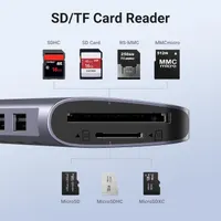 USB-C Хаб UGREEN Revodok 1071 (7-в-1): 4K HDMI, 100W PD, SD/TF, 2xUSB-A, USB-C Data — фото 2