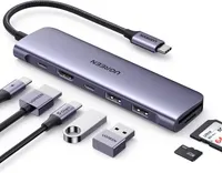 USB-C Хаб UGREEN Revodok 1071 (7-в-1): 4K HDMI, 100W PD, SD/TF, 2xUSB-A, USB-C Data — фото 4