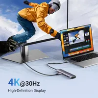 USB-C Хаб UGREEN Revodok 1071 (7-в-1): 4K HDMI, 100W PD, SD/TF, 2xUSB-A, USB-C Data — фото 5