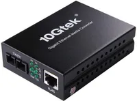 Медиаконвертер Gigabit Ethernet (RJ45 - SC) 10Gtek, Одномод 20км, 1000Base-LX, БП в комплекте — фото 3
