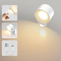 Настінний світильник (Бра) на акумуляторі, Магнітний 360°, USB, Сенсорний, 3 режими — фото 2