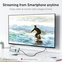 Кабель uni USB-C на HDMI (4K UHD) 1.8м, Високошвидкісний, Нейлонове обплетення, для MacBook/TV — фото 7