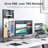 Кабель uni USB-C на HDMI (4K UHD) 1.8м, Високошвидкісний, Нейлонове обплетення, для MacBook/TV — фото 9