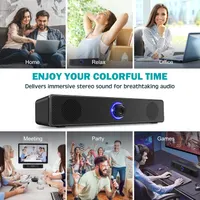 Компьютерные колонки 2.0 (USB питание), Проводные, Стерео, 3.5мм Jack, Черные — фото 7