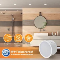 Ультратонкие LED-модули HCFEI (6 шт) 5W 230V, Замена ламп GU10/MR16, Глубина 24мм, IP44 — фото 6