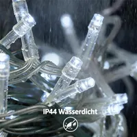 Гірлянда світлодіодна (Нитка) 10м+ 31V, IP44, Прозорий кабель, Тепле біле, Вулична/Домашня — фото 5