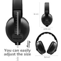 Baby Headphones Noise Cancelling Headphones for Babies for 3 Months to 3 Years (Black) — фото 2