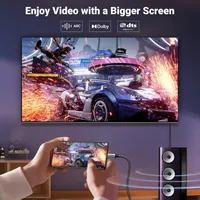UGREEN USB C to HDMI Cable 8K@60Hz 4K@240Hz Thunderbolt 4/3 Type C to HDMI 2.1 Cable 48Gbps HDR HDCP2.3 Compatible for MacBook Pro Air iPad, Mac — фото 9