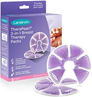 Накладки на грудь Lansinoh TheraPearl 3-в-1 (2 шт), Гелевые компрессы при ГВ, Охлаждающие/Согревающие — фото 3