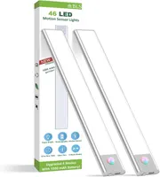 Набір LED світильників з датчиком руху BLS (2 шт), 46 діодів, 1500мАг, USB-C, Магнітні — фото 3