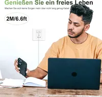Зарядное устройство USB-C 20W + Кабель Lightning (2 метра), Быстрая зарядка для iPhone 14/13/12/11 — фото 5