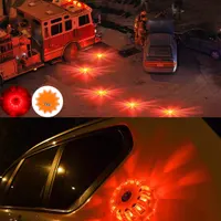 Аварийный LED маячок (Мигалка) на крышу авто, Магнитный, Оранжевый, 9 режимов, Влагозащита — фото 7