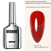 Топ для гель-лака Vishine No Wipe (Без липкого слоя), Набор 2 шт по 16 мл, Глянцевый, Стойкий