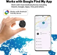 Bluetooth-трекер для Android (4 шт) с поддержкой "Google Find My Device", IP67, Черный — фото 5