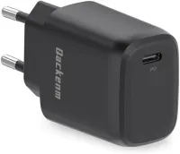 Мережевий зарядний пристрій USB-C 20W (PD 3.0) + Кабель Lightning, Чорний — фото 6
