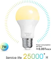 HEIMAN 7W A19/E27 Zigbee Light Bulbs & Remote Control, Colour Changing Light Bulb Dimmable Bulb, for Home Bar Party KTV Mood Ambiance Lighting (White) — фото 2