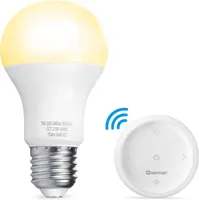 Розумна LED лампа HEIMAN Zigbee 3.0 E27 7W (RGB+CCT), Димується, Потрібен Хаб