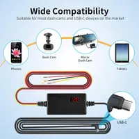 Кабель прямого подключения видеорегистратора (Hardwire Kit) с вольтметром и защитой