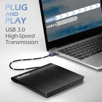 Зовнішній CD/DVD привід USB 3.0 (Пишучий) для Ноутбука/ПК, Портативний — фото 6