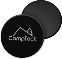 CampTeck Dual Sided Gliding Discs Core Sliders for Home Fitness Workout, Abdominal & Full Body Exercises – For Use on Carpet & Hard Floors - 2pcs — фото 4