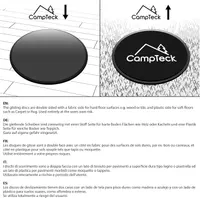 CampTeck Dual Sided Gliding Discs Core Sliders for Home Fitness Workout, Abdominal & Full Body Exercises – For Use on Carpet & Hard Floors - 2pcs — фото 5
